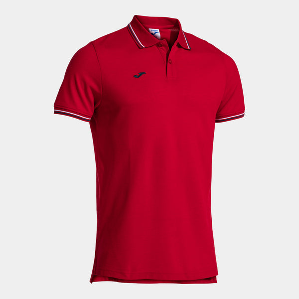 Joma Confort Classic Short Sleeve Polo (Adult) - Navy Blue Red