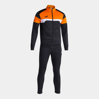 Joma Danubio III Tracksuit (Adult) - Black Orange