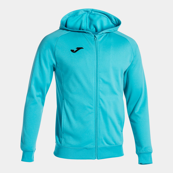 Joma Menfis Zip-up Hoodie (Junior) - Fluorescent Turquoise
