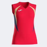 Joma Championship Sleeveless Shirt (Junior) - Dark Navy Red