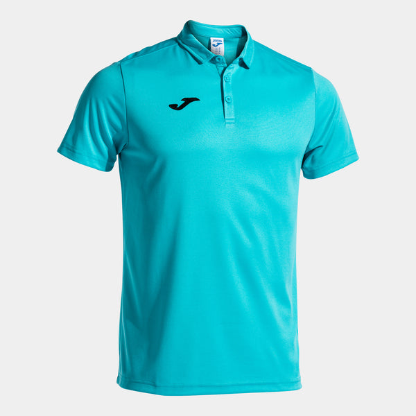 Joma Hobby Short Sleeve Polo (Adult) - Fluorescent Turquoise