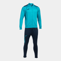 Joma Championship VII Tracksuit (Junior) - Fluorescent Turquoise Navy Blue