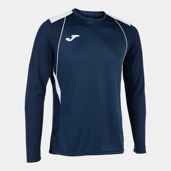 Joma Championship VII Long Sleeve T-shirt (Junior) - Navy Blue White