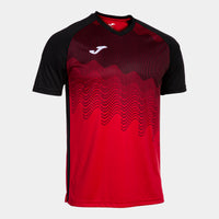 Joma Tiger VI Short Sleeve T-shirt (Adult) - Red Black