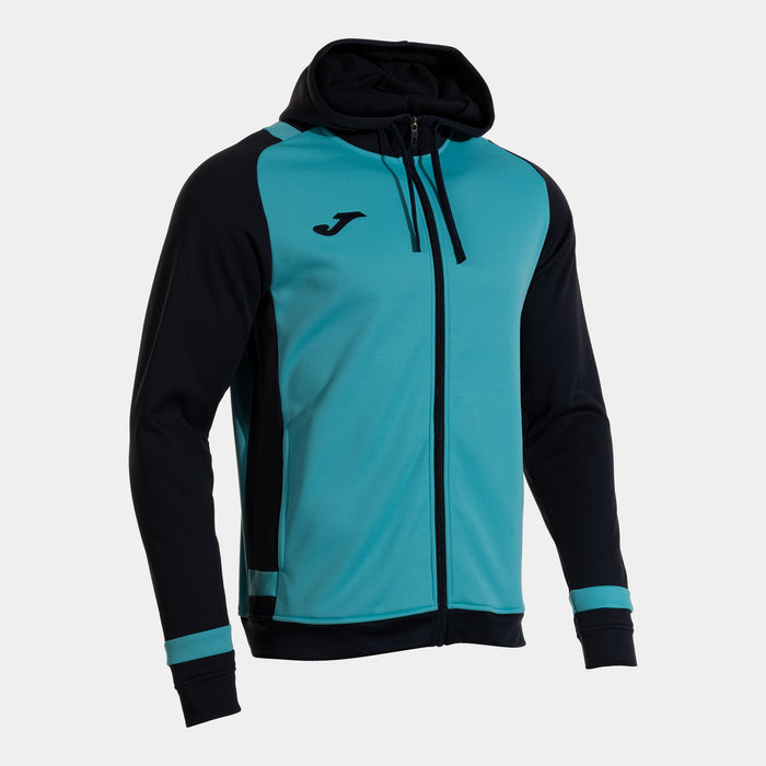 Joma Phoenix III Up Hoodie (Junior) - Fluorescent Turquoise Dark Navy