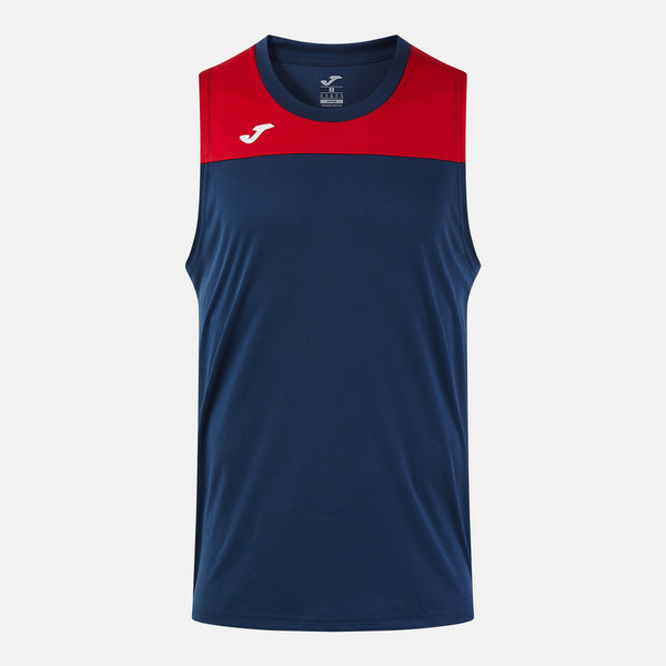 Joma Phoenix III Sleeveless Shirt (Junior) - Dark Navy Red