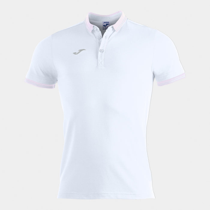 Joma Bali II Short Sleeve Polo (Adult) - White Pink