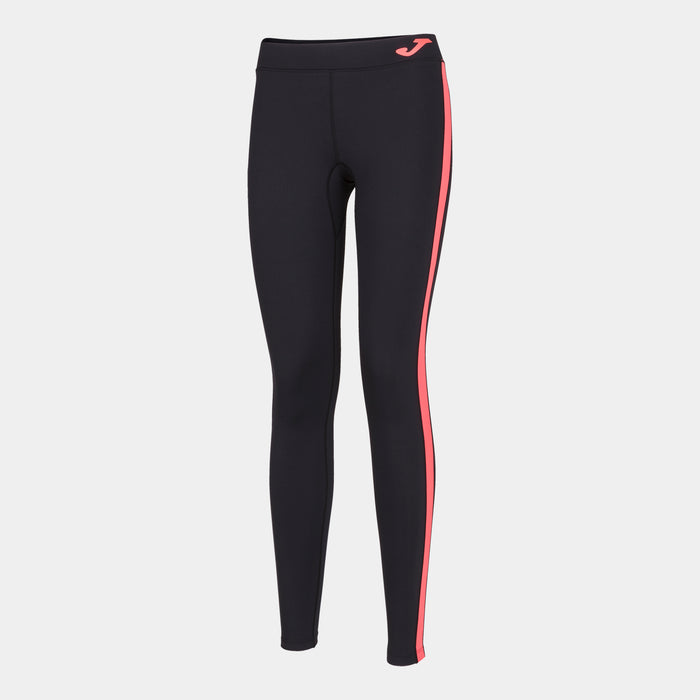 Joma Long Mesh Leggings (Adult) - Black Fluorescent Coral