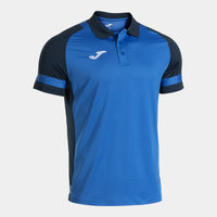 Joma Phoenix III Short Sleeve Polo (Adult) - Royal Blue Navy Blue