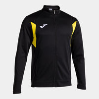 Joma Winner III Full Zip Sweatshirt (Adult) - Black Yellow