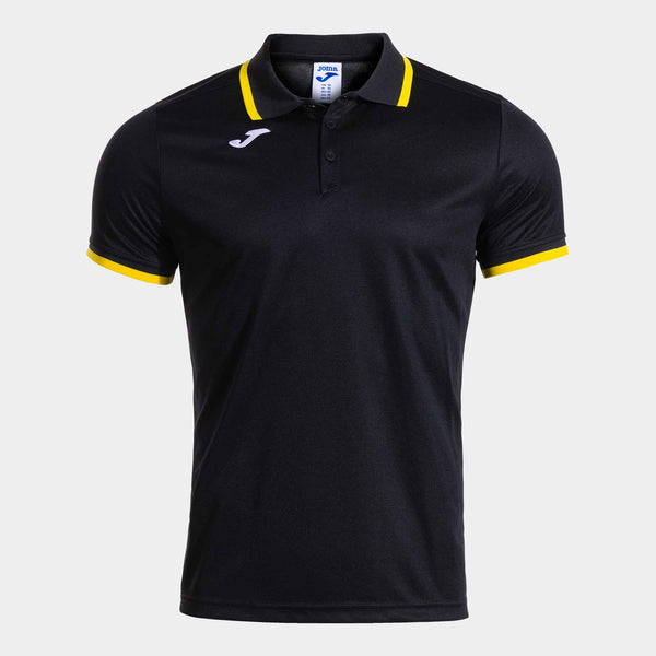 Joma Combi Premium Short Sleeve Polo (Junior) - Black Yellow