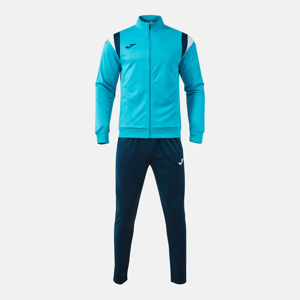 Joma Terra Tracksuit (Junior) - Fluorescent Turquoise Dark Navy