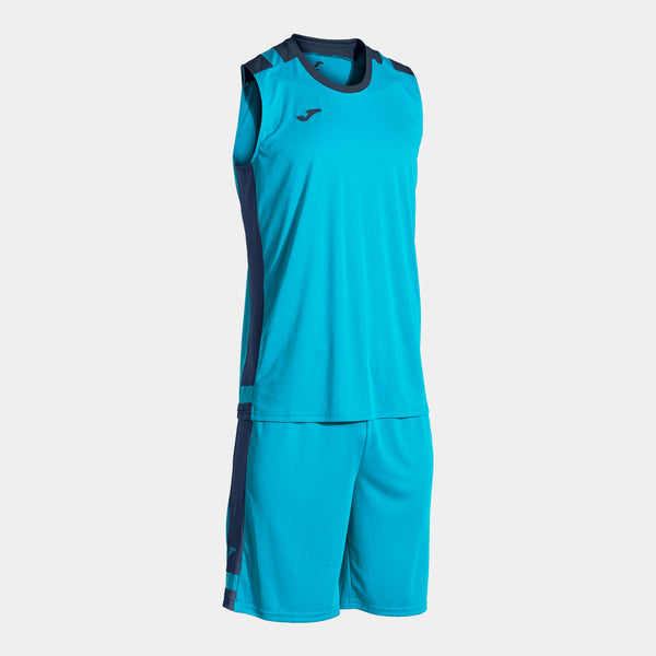 Joma Lider Basket Set (Adult) - Fluorescent Turquoise Dark Navy