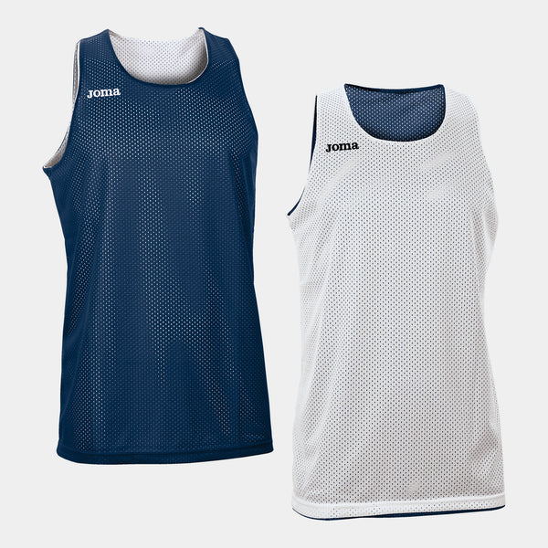 Joma Reversible T-shirt Aro Sleeveless (Junior) - Navy Blue White