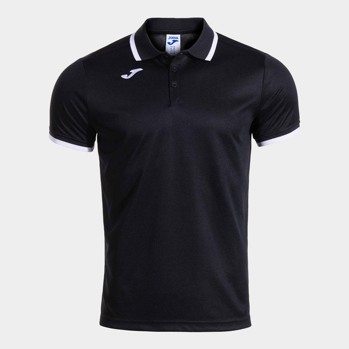 Joma Combi Premium Short Sleeve Polo (Adult) - Black White