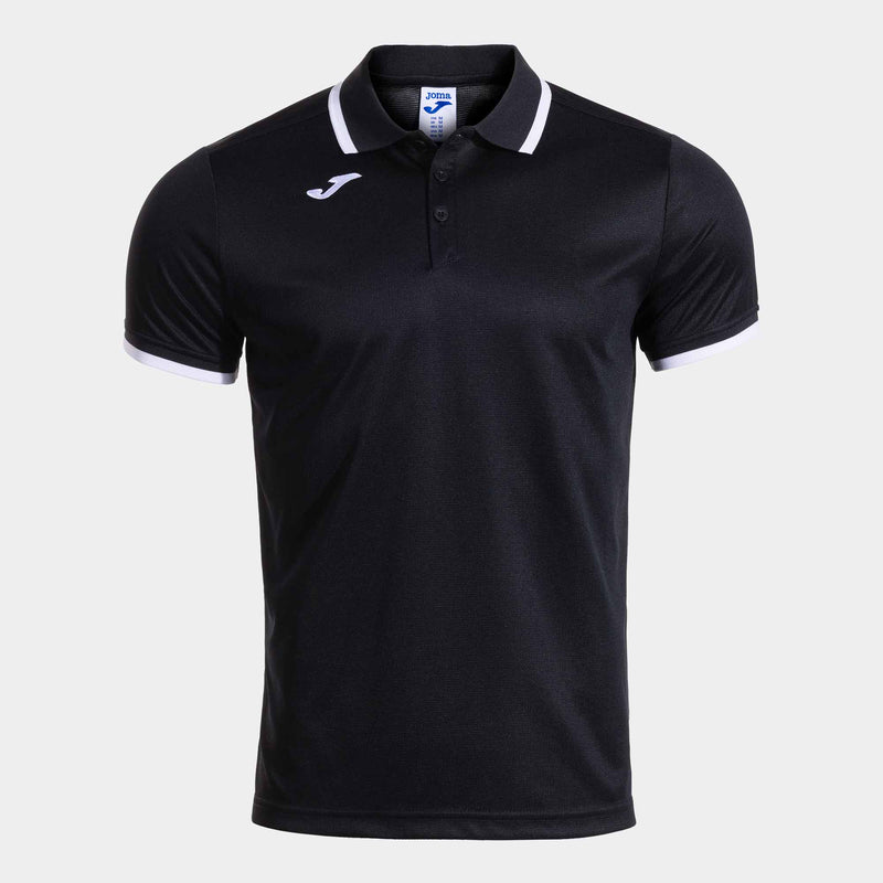 Joma Combi Premium Short Sleeve Polo (Adult) - Black White