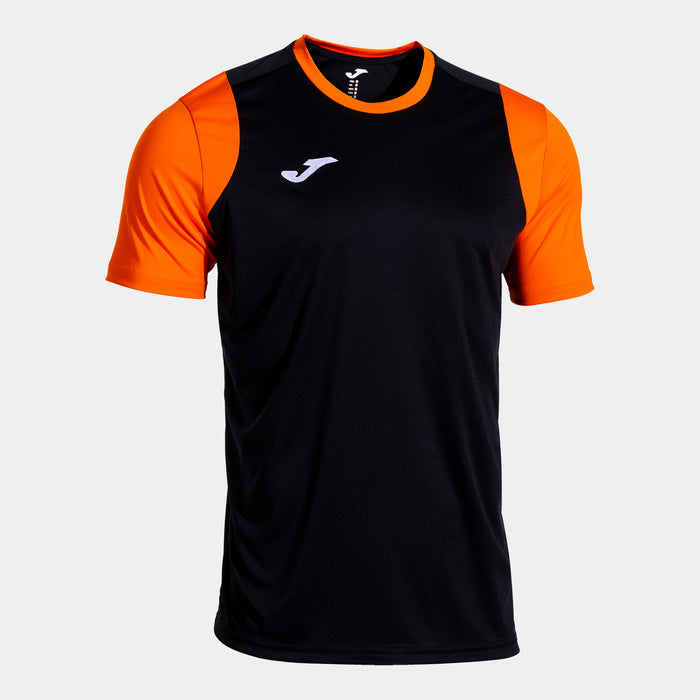 Joma Final Basket II Short Sleeve T-shirt (Adult) - Black Orange