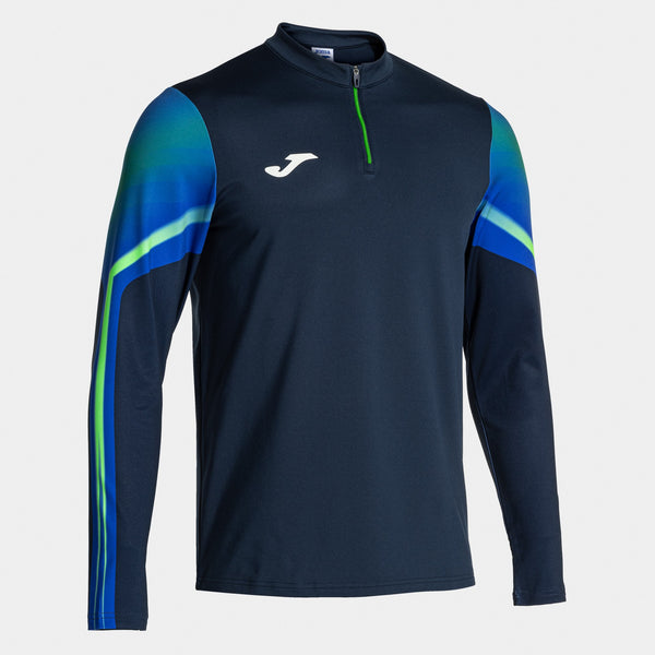Joma Elite XI Sweatshirt (Junior) - Fluorescent Green Navy Blue