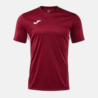 Joma Winner IV Short Sleeve T-shirt (Adult) - Burgundy Gray