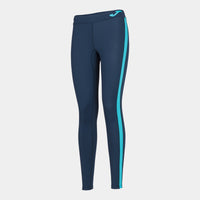 Joma Long Mesh Leggings (Junior) - Fluorescent Turquoise Navy Blue