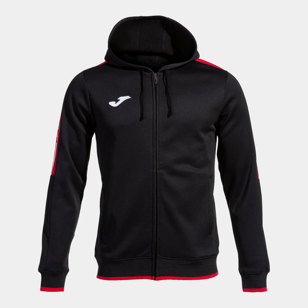 Joma Olimpiada Zip-up Hoodie (Junior) - Black Red