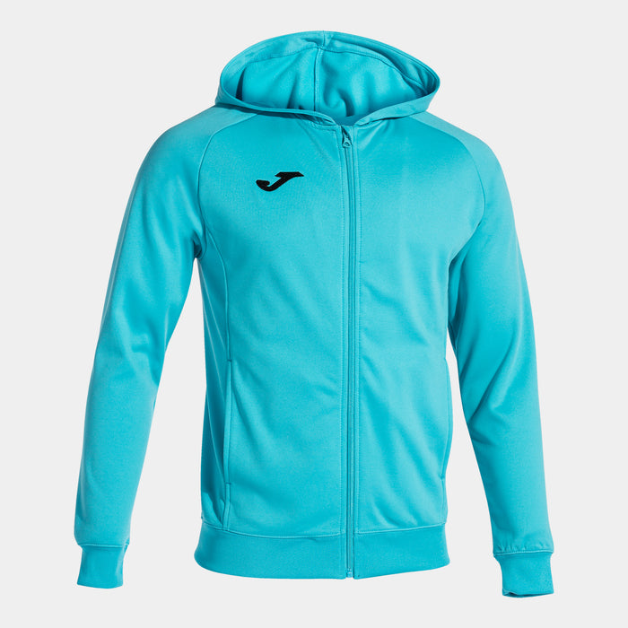 Joma Menfis Zip-up Hoodie (Adult) - Fluorescent Turquoise