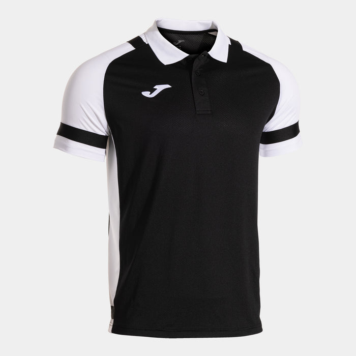 Joma Phoenix III Short Sleeve Polo (Junior) - Black White