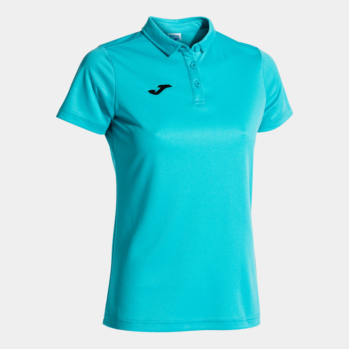 Joma Hobby Short Sleeve Polo (Adult) - Fluorescent Turquoise