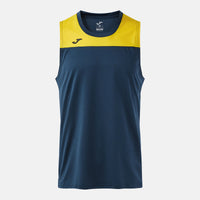Joma Phoenix III Sleeveless Shirt (Adult) - Dark Navy Yellow