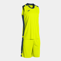 Joma Lider Basket Set (Adult) - Fluorescent Yellow Dark Navy