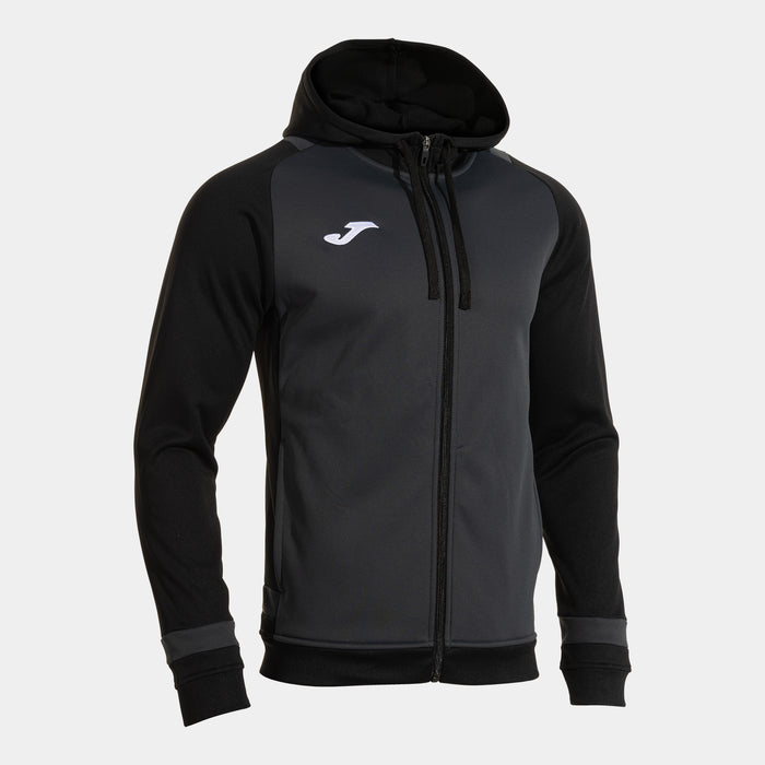 Joma Phoenix III Zip-up Hoodie (Adult) - Dark Gray Black