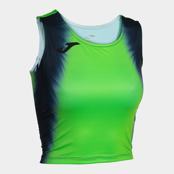 Joma Elite XI Top (Junior) - Fluorescent Green Navy Blue