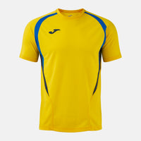 Joma T-championship Short Sleeve T-shirt (Adult) - Royal Blue Yellow