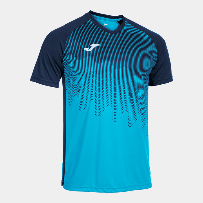 Joma Tiger VI Short Sleeve T-shirt (Junior) - Navy Blue Turquoise