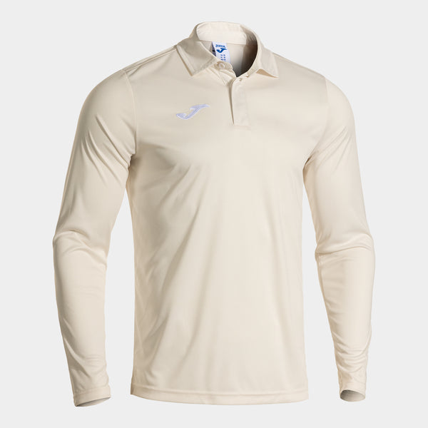 Joma Cricket Long Sleeve Polo (Adult) - White