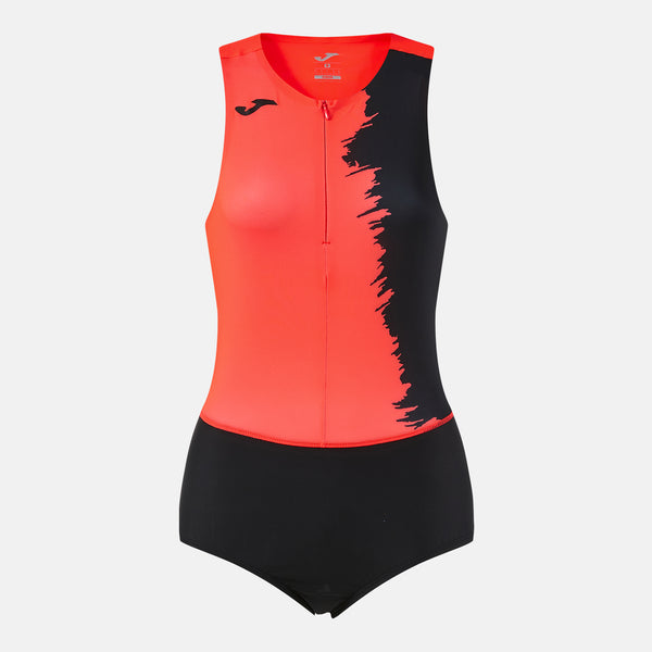 Joma City III Bodysuit (Junior) - Fluorescent Coral Black