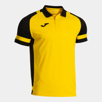 Joma Phoenix III Short Sleeve Polo (Adult) - Yellow Black