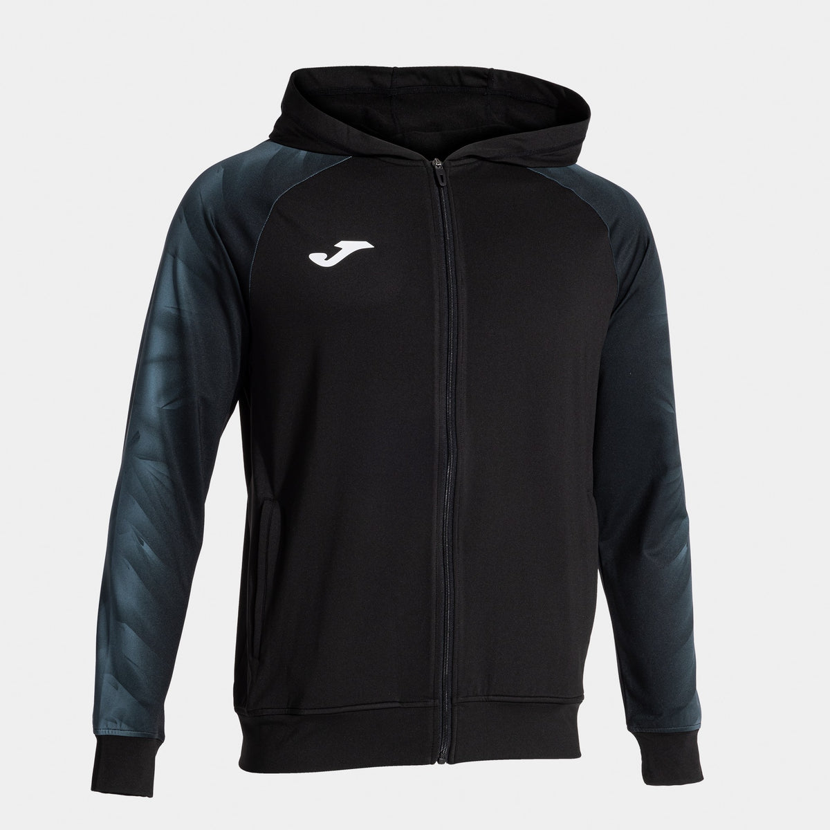 Joma Elite XI Zip-up Hoodie (Adult) - Dark Gray Black