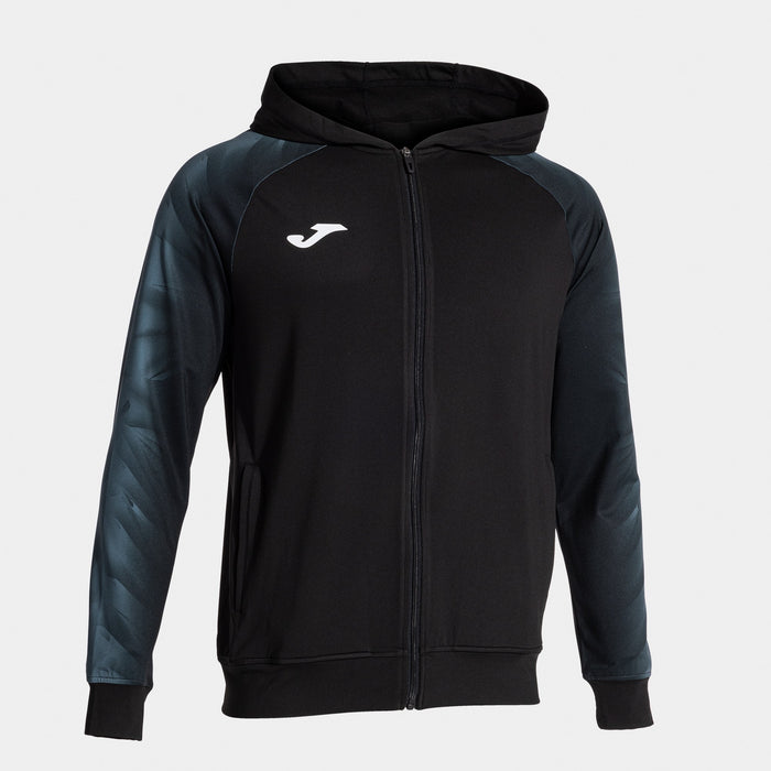 Joma Elite XI Zip-up Hoodie (Adult) - Dark Gray Black