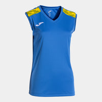Joma Championship VIII Sleeveless Shirt (Adult) - Royal Blue Yellow