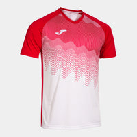 Joma Tiger VI Short Sleeve T-shirt (Adult) - White Red