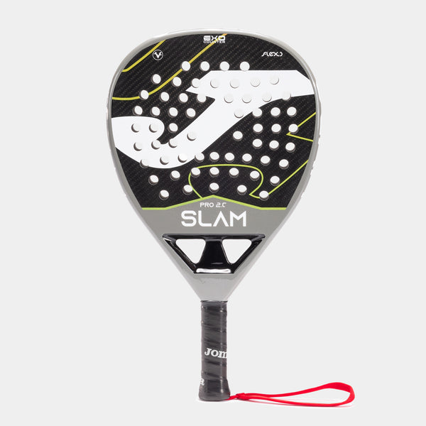 Joma Slam Pro Paddle Racket - Light Gray Black