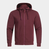 Joma Icono Street Zip-up Hoodie (Junior) - Burgundy Black
