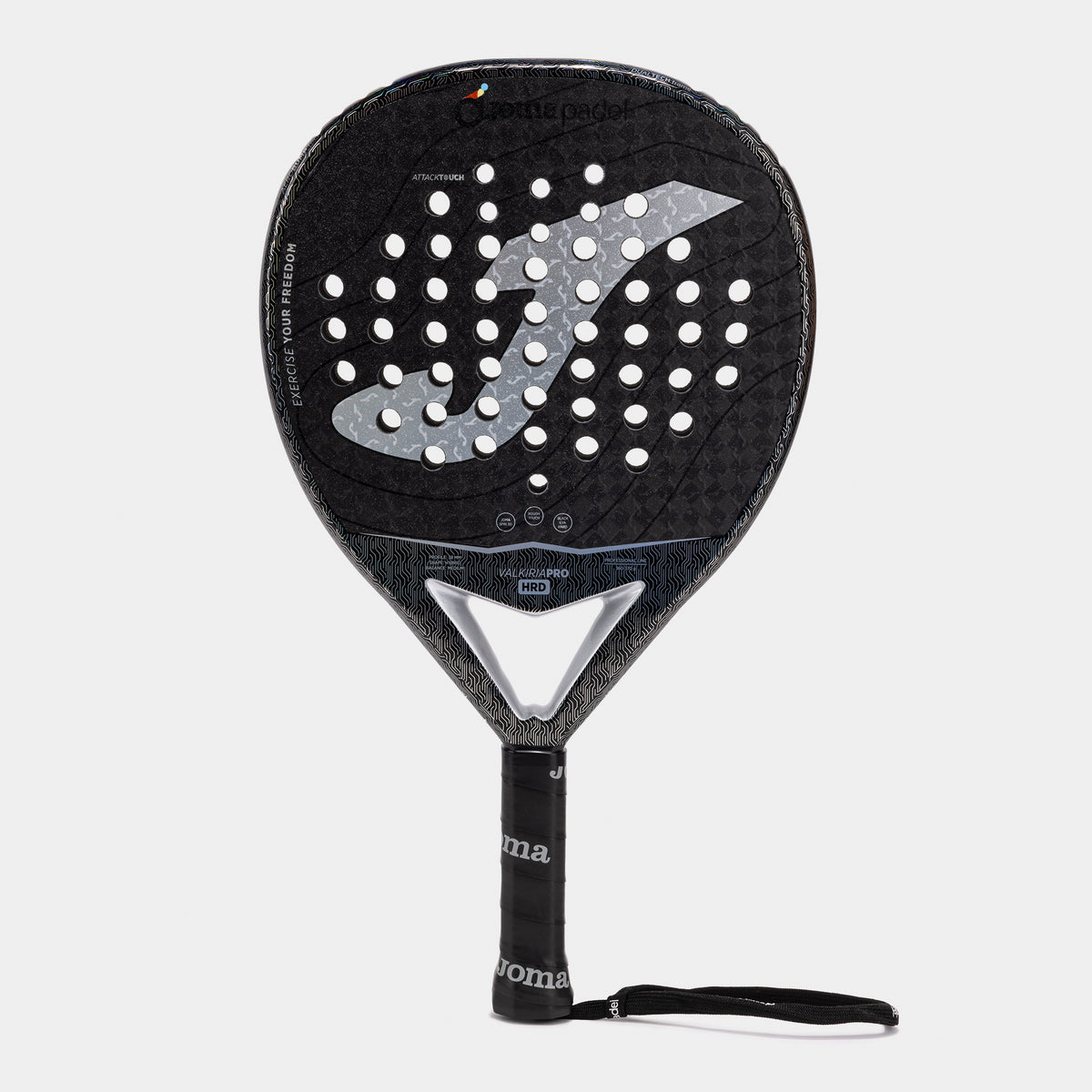 Joma Valkiria Pro Hrd Paddle Racket - Black Gray