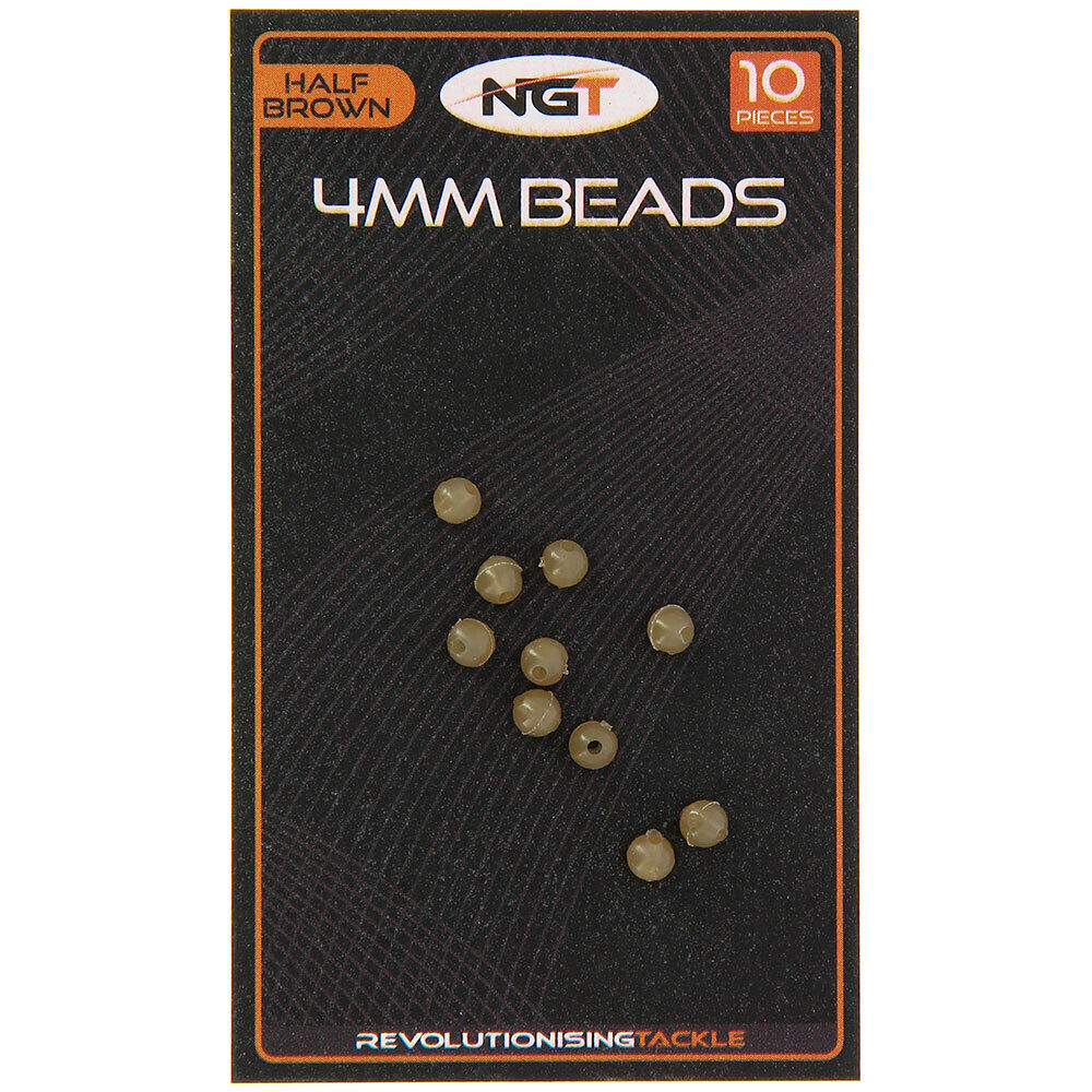 NGT 4mm Beads Half Brown