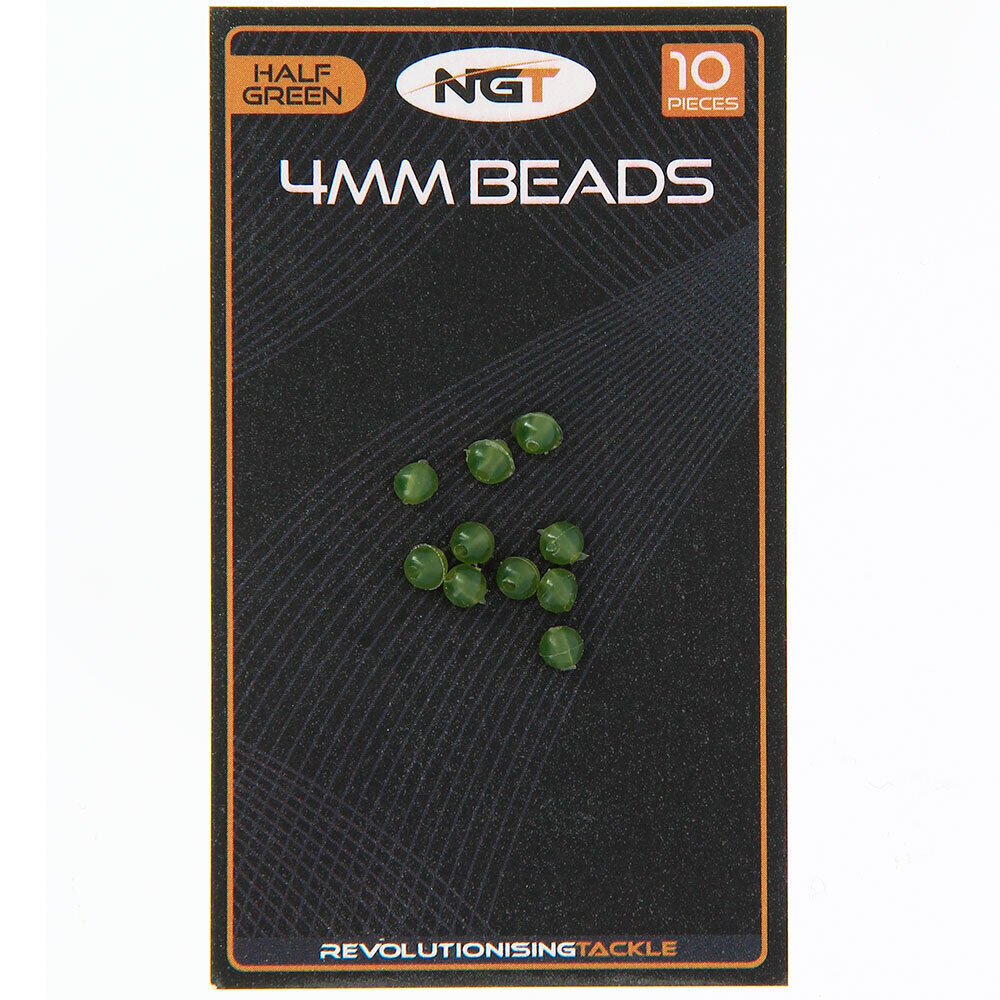 NGT 4mm Beads Half Green