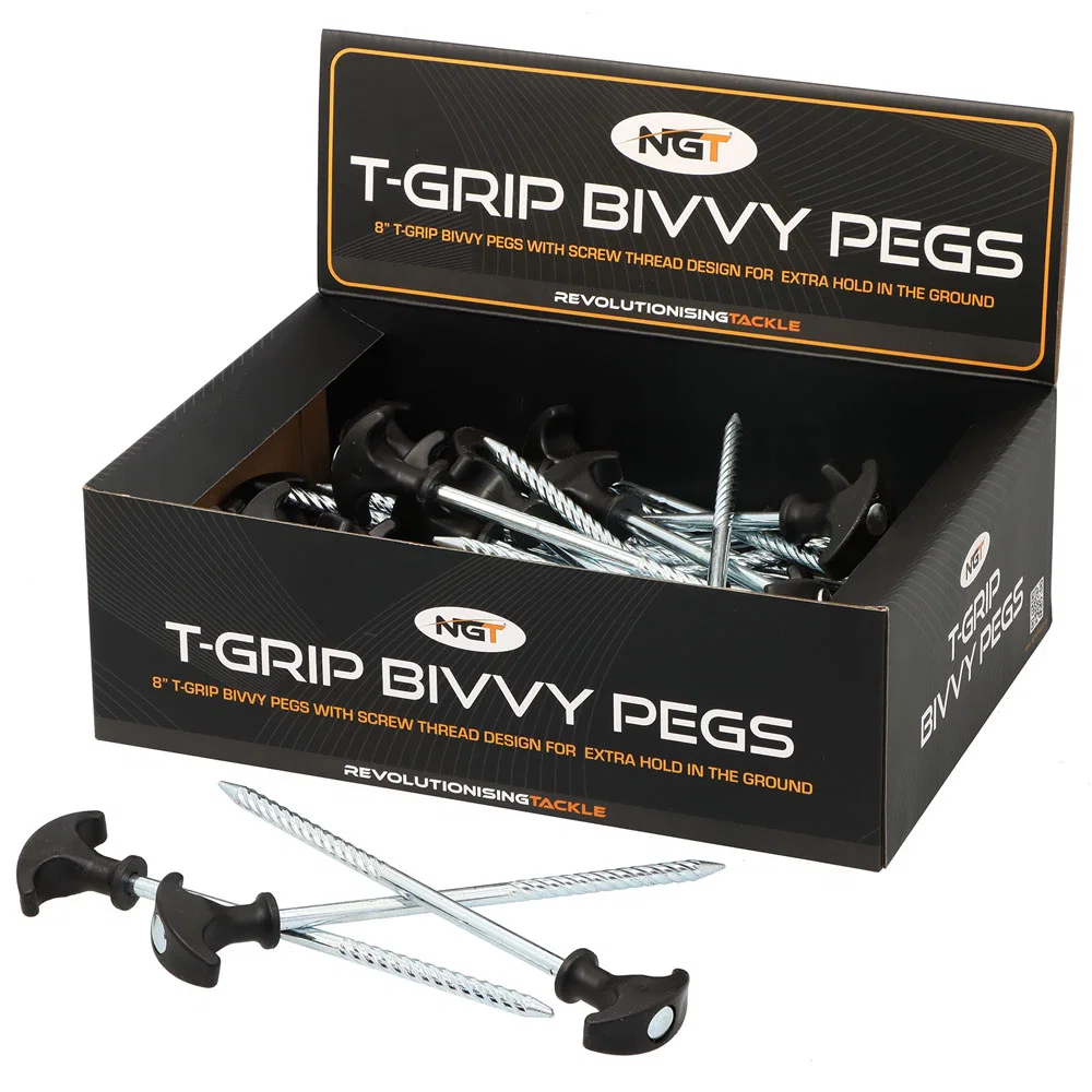 NGT Box Of 50 Bivvy Tent Pegs