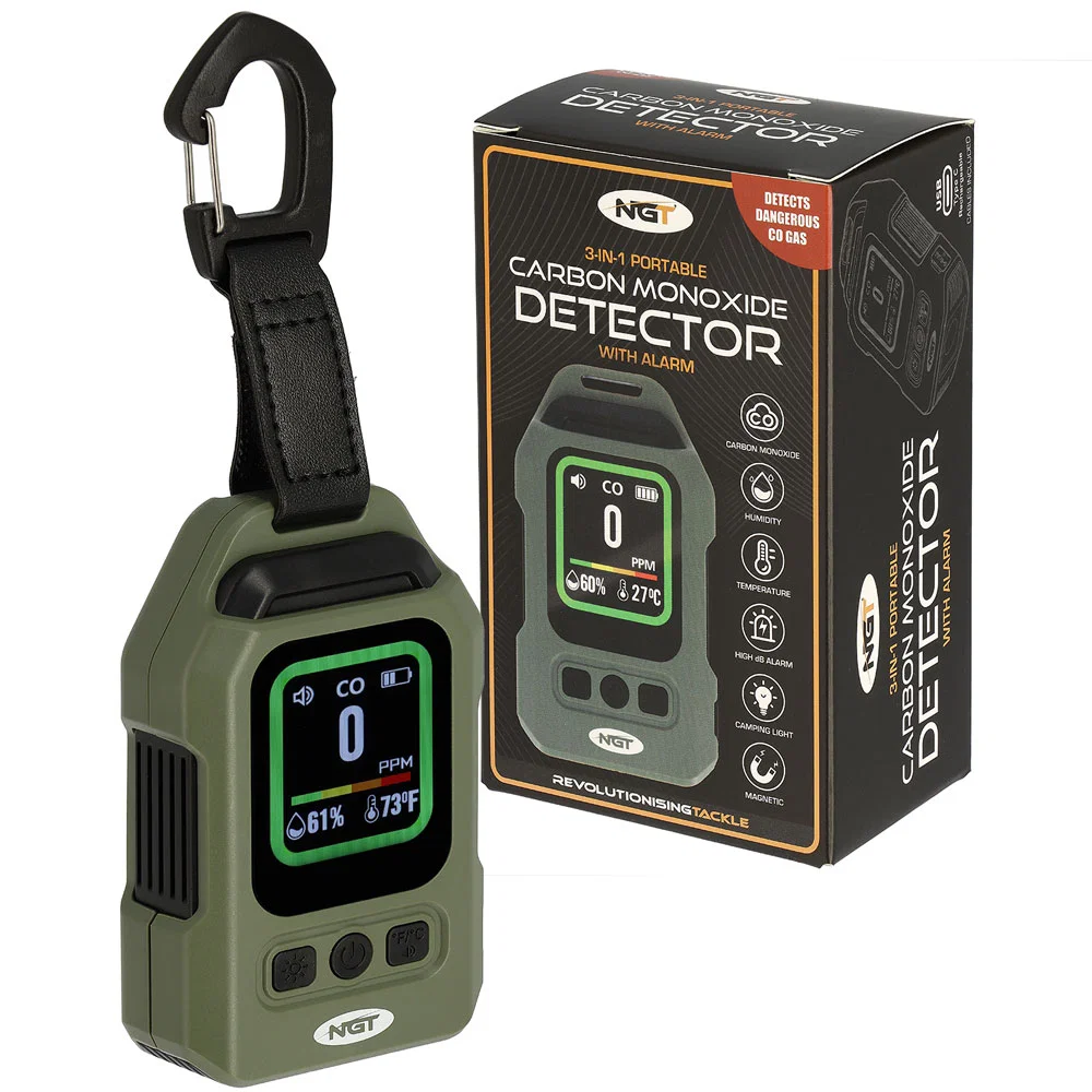 NGT Carbon Monoxide Detector Thermometer & Light