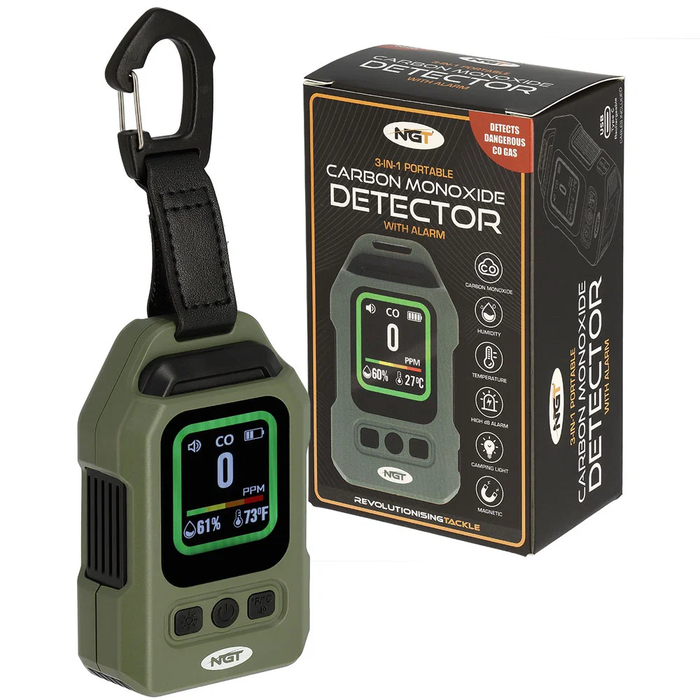 NGT Carbon Monoxide Detector Thermometer & Light