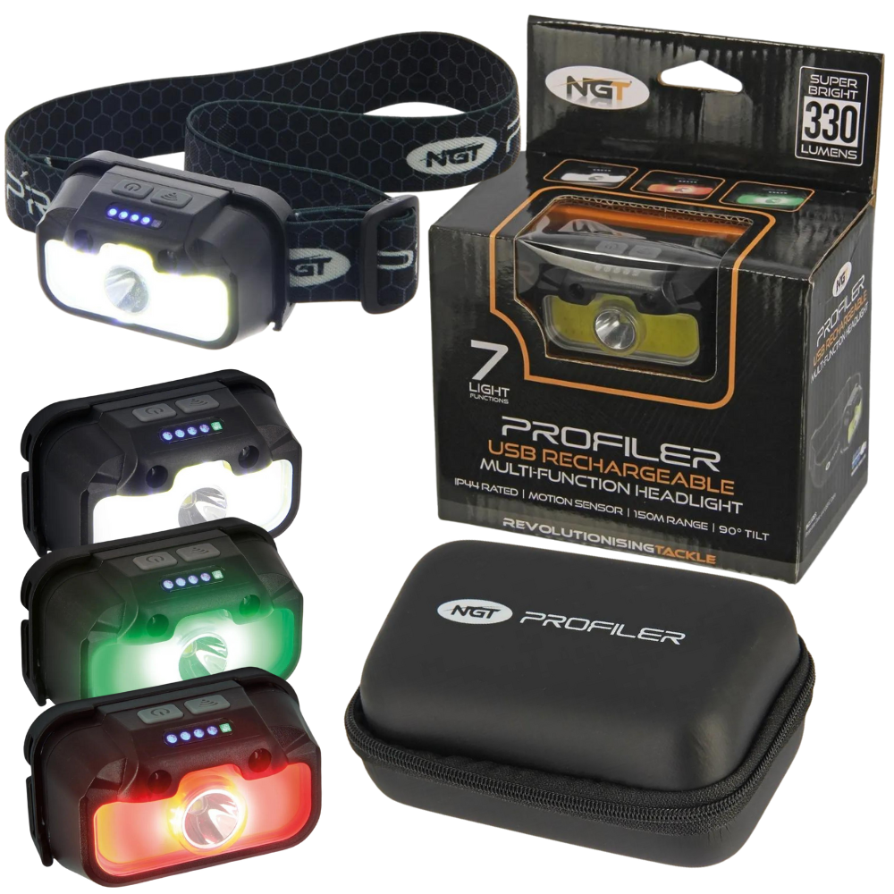 NGT Profiler Headlight USB Rechargeable